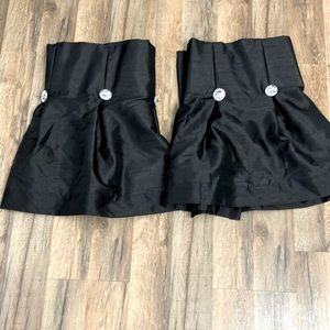 Peri Home Black Valance Pair